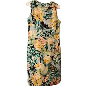 Shelby & Palmer Sheath Floral Tropical Pencil Dress Size 12